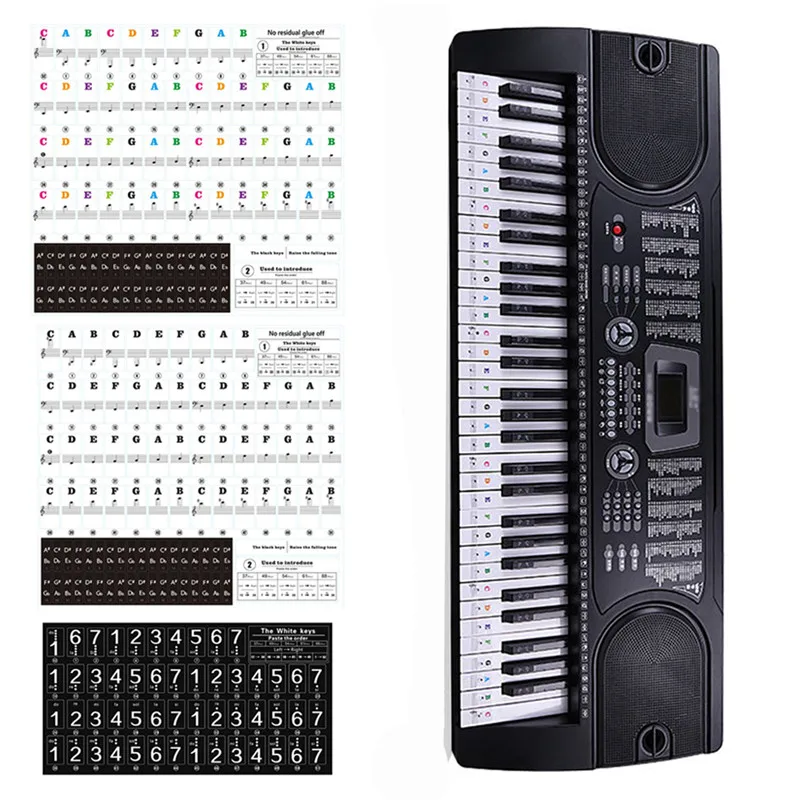 Piano Sticker Transparent Piano Keyboard Sticker Removable Electronic Keyboard Piano Sticker For Beginners Piano Practice
Piano Sticker Transparent Piano Keyboard Sticker Removable Electronic Keyboard Piano Sticker For Beginners Piano Practice