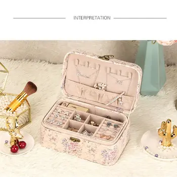 2 Layer PU Jewelry Box with Lock Leather for Women Earring Ring Cosmetic Jewerly Storage Box
2 Layer PU Jewelry Box with Lock Leather for Women Earring Ring Cosmetic Jewerly Storage Box