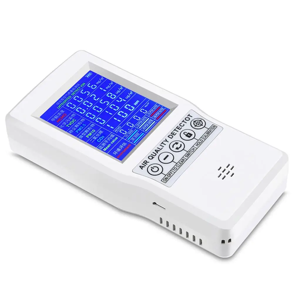 Air Quality Monitor Accurate Measuring Air Tester Detector Home Office LED Screen PM 2.5 Sensor
Air Quality Monitor Accurate Measuring Air Tester Detector Home Office LED Screen PM 2.5 Sensor