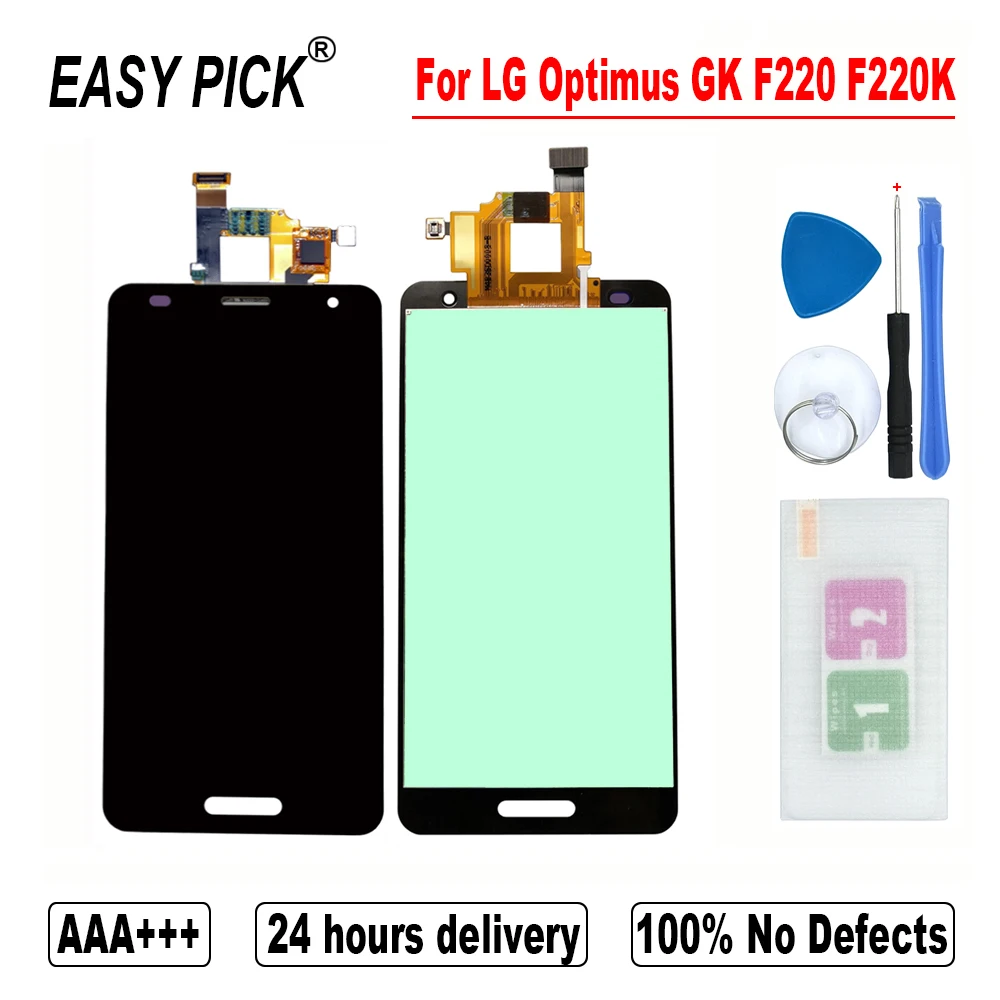 For LG Optimus GK F220 F220K LCD Display Touch Screen Digitizer Assemby Free Tools
For LG Optimus GK F220 F220K LCD Display Touch Screen Digitizer Assemby Free Tools