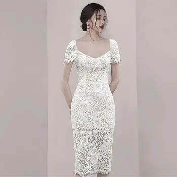 2020 New Fashion Lace Bodycon Pencil Dress Women Elegant Short Sleeve Summer Sexy V-Neck Dresses Party Vestidos High-end
2020 New Fashion Lace Bodycon Pencil Dress Women Elegant Short Sleeve Summer Sexy V-Neck Dresses Party Vestidos High-end