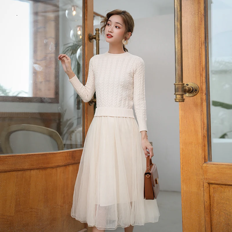Fashion Knitted Sweater Dress Women Mesh Sweater Dress Plus Size Vintage Women Sweaters Dresses Elegant Women Patchwork Dresses
Fashion Knitted Sweater Dress Women Mesh Sweater Dress Plus Size Vintage Women Sweaters Dresses Elegant Women Patchwork Dresses