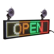 12V Car LED Signs Screen 34CM P5mm 64*16 Pixels WiFi Programmable Scrolling Message LED Display Screen SMD Indoor Multi-language
12V Car LED Signs Screen 34CM P5mm 64*16 Pixels WiFi Programmable Scrolling Message LED Display Screen SMD Indoor Multi-language