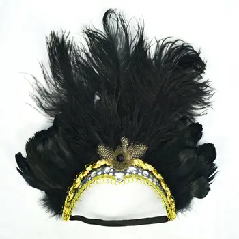 Womens Halloween Festival Vacation Cocktail Carnival Feather Headdress Headwear Fashion Elastic Adjustable Headwear
Womens Halloween Festival Vacation Cocktail Carnival Feather Headdress Headwear Fashion Elastic Adjustable Headwear