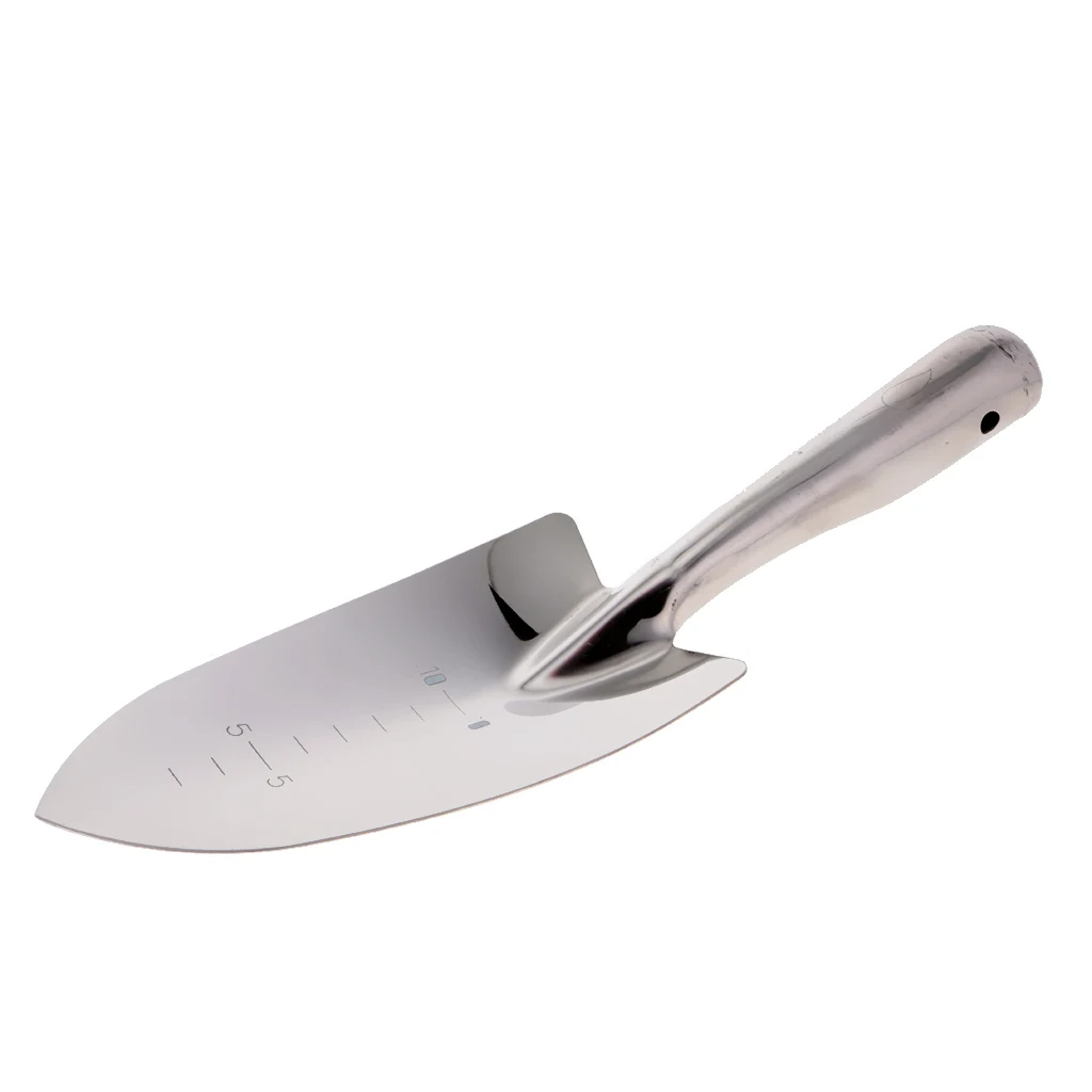 Stainless Steel Mini Shovel Spade Trowel Gardening Scoop Spade Portable Fishing Tools