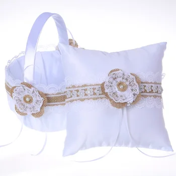 1Pc Romantic Wedding Lace Flower Basket Ring Pillow Handmade Cushion Engagement Ceremony Pocket Party Supplies
1Pc Romantic Wedding Lace Flower Basket Ring Pillow Handmade Cushion Engagement Ceremony Pocket Party Supplies