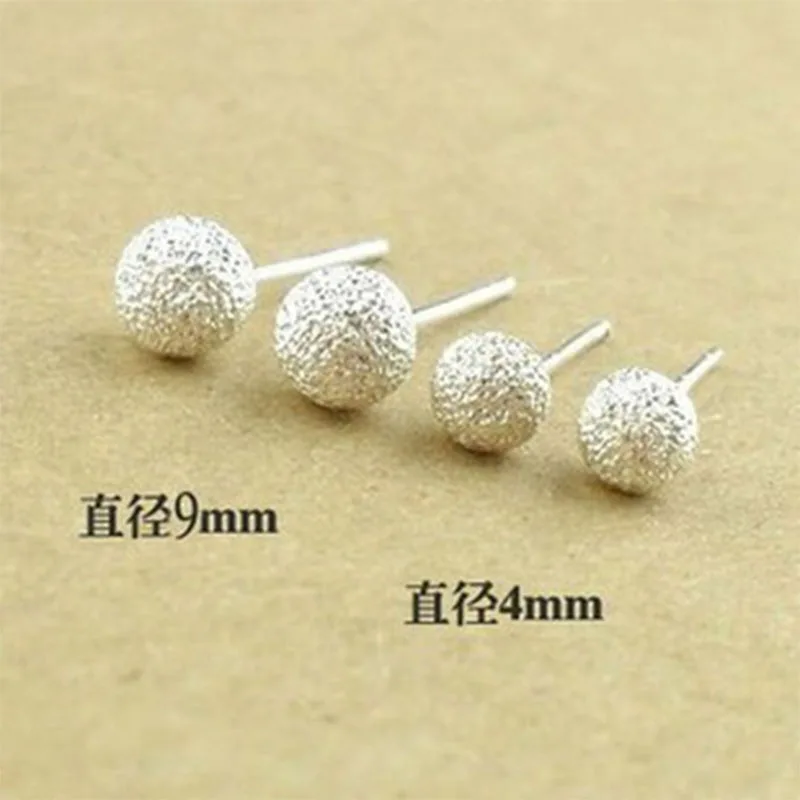 Women Earrings Simple Silver Frosted Ball Stud Earrings For Women Piercing Small Earring Party Jewelry Gift accesorios mujer
Women Earrings Simple Silver Frosted Ball Stud Earrings For Women Piercing Small Earring Party Jewelry Gift accesorios mujer