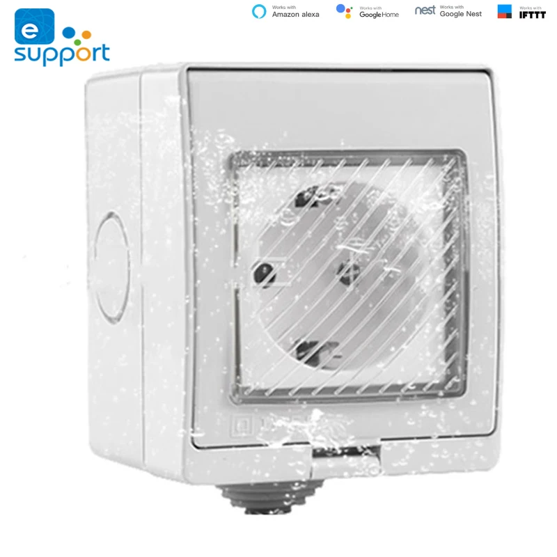 eWeLink Smart WiFi Socket Waterproof IP55 US EU UK Plug Outdoor Timer Outlet Remote Control Compatible Alexa Google Home IFTTT
eWeLink Smart WiFi Socket Waterproof IP55 US EU UK Plug Outdoor Timer Outlet Remote Control Compatible Alexa Google Home IFTTT