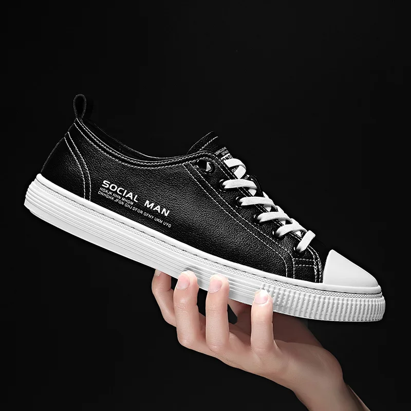 Men's Split Leather Fashion Sneakers Comfortable Casual Shoes Male Lace-Up Flat Shoes Non-slip Footwear Breathable Loafers
Men's Split Leather Fashion Sneakers Comfortable Casual Shoes Male Lace-Up Flat Shoes Non-slip Footwear Breathable Loafers