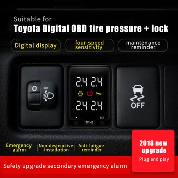 for Toyota TPMS Car Tire Pressure Monitoring System digital display OBD without sensor car security alarm system Car Safety Unit
for Toyota TPMS Car Tire Pressure Monitoring System digital display OBD without sensor car security alarm system Car Safety Unit