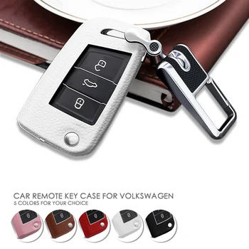 Leather Car Key Remote Case Cover Holder Case For Volkswagen VW Golf 7 mk7 Seat Ibiza Leon FR 2 Altea Aztec For Skoda Octavia
Leather Car Key Remote Case Cover Holder Case For Volkswagen VW Golf 7 mk7 Seat Ibiza Leon FR 2 Altea Aztec For Skoda Octavia