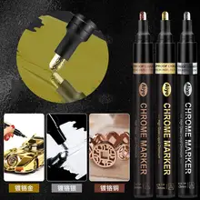 Chrome-plated Gold Copper Mirror Pen Reflective Paint Pen Chrome-plated Silver Marker Pen DIY Plastic Model Toy Highlight Pen 
Chrome-plated Gold Copper Mirror Pen Reflective Paint Pen Chrome-plated Silver Marker Pen DIY Plastic Model Toy Highlight Pen