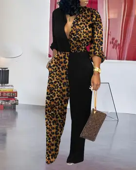 Colorblock Insert Leopard Wide Leg Jumpsuit
Colorblock Insert Leopard Wide Leg Jumpsuit