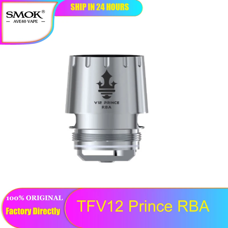 Оригинальные SMOK электронные сигареты RBA TFV12 Prince Drip Fit Tank & Resa распылитель для Mag Kit