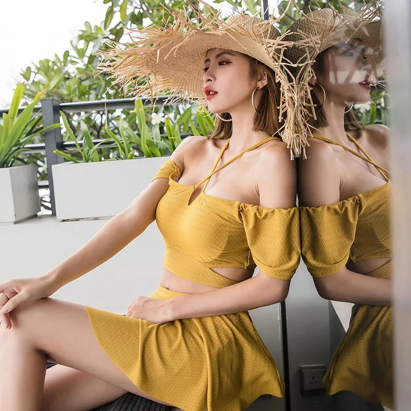 Japanese-style Bathing Suit Women's Split Type Two-Piece Set Clear Girly Series Swimwear Underwire Push up Slimming Hot Springs-
Japanese-style Bathing Suit Women's Split Type Two-Piece Set Clear Girly Series Swimwear Underwire Push up Slimming Hot Springs-