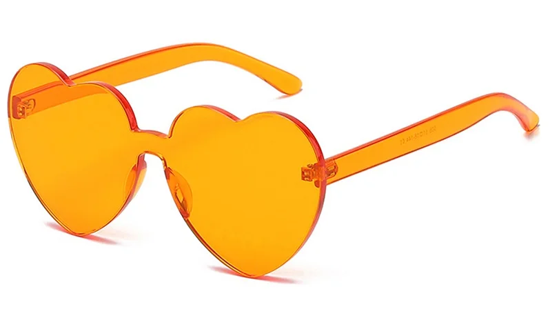 Oversized Herz Sonnenbrille Für Damen Uv Schutz Candy Farben_voghion.com