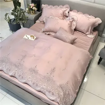 French Lace 60 Austria Lenzing Tencel Four-piece Set Handmade Beading Lace Embroidery Embroidered Bedding
French Lace 60 Austria Lenzing Tencel Four-piece Set Handmade Beading Lace Embroidery Embroidered Bedding