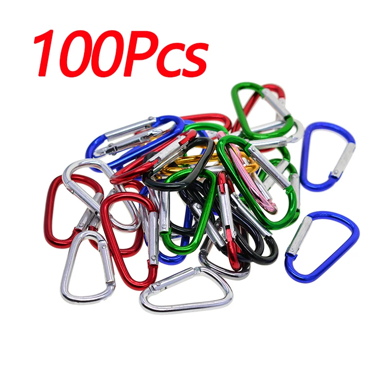 Small Key Chain Outdoor Buckles Multi purpose 50/100 pcs Silver/Black Aluminum Spring Belt Clip Practical
Small Key Chain Outdoor Buckles Multi purpose 50/100 pcs Silver/Black Aluminum Spring Belt Clip Practical
