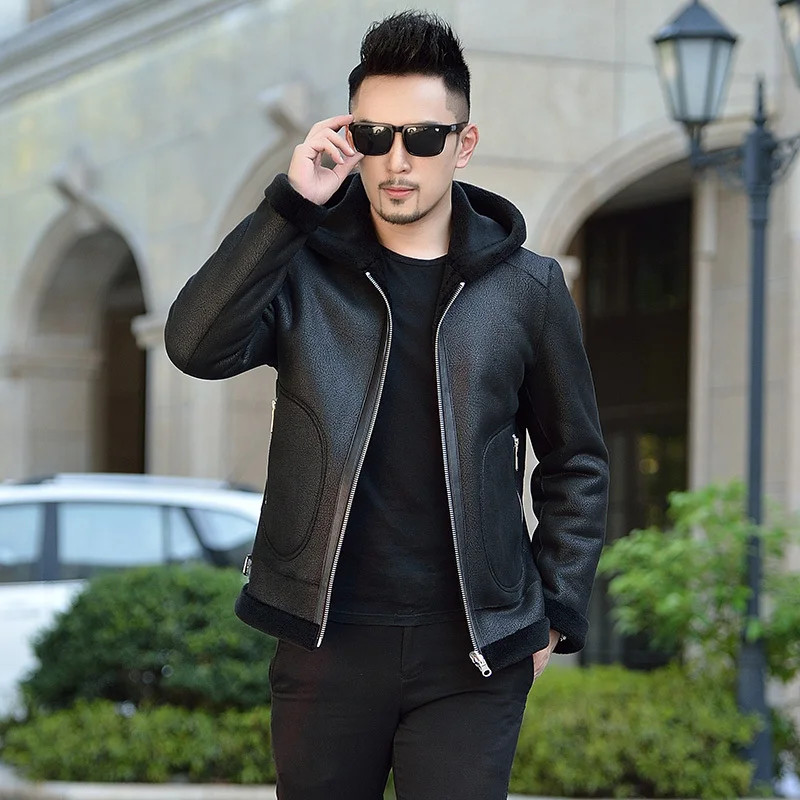 Winter Jacket Double Side Wear Sheep Shearling Real Fur Coat Men Warm Wool Jackets Veste Homme 8070 YY1205
Winter Jacket Double Side Wear Sheep Shearling Real Fur Coat Men Warm Wool Jackets Veste Homme 8070 YY1205