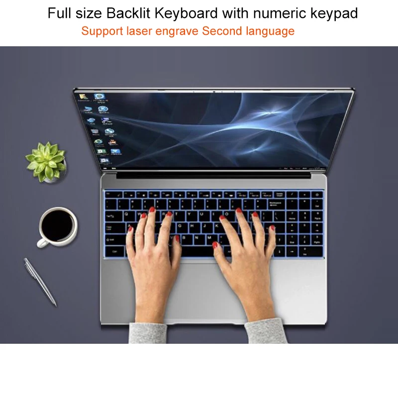 15.6 inch 12G RAM 1TB 512GB 256GB 128GB SSD ROM With Backlit Keyboard IPS 1920*1080 Screen Laptop