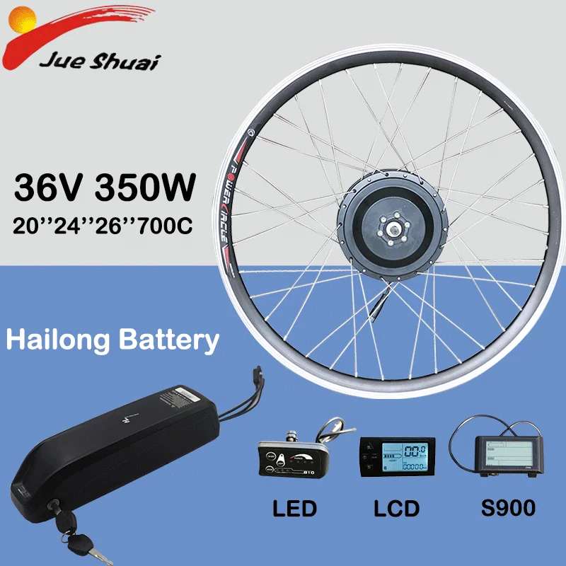 36V 350W Ebike Kit with Front Hub Motor Wheel 20''24''26''700C Electric Bike Conversion Kit Bicicleta Eletrica MTB Road E Bike
36V 350W Ebike Kit with Front Hub Motor Wheel 20''24''26''700C Electric Bike Conversion Kit Bicicleta Eletrica MTB Road E Bike