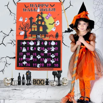 2020 Halloween Countdown Calendar with 30pcs Detachable Ghost Sticker Ornaments Wall Hanging Decoration for Home Decoration
2020 Halloween Countdown Calendar with 30pcs Detachable Ghost Sticker Ornaments Wall Hanging Decoration for Home Decoration
