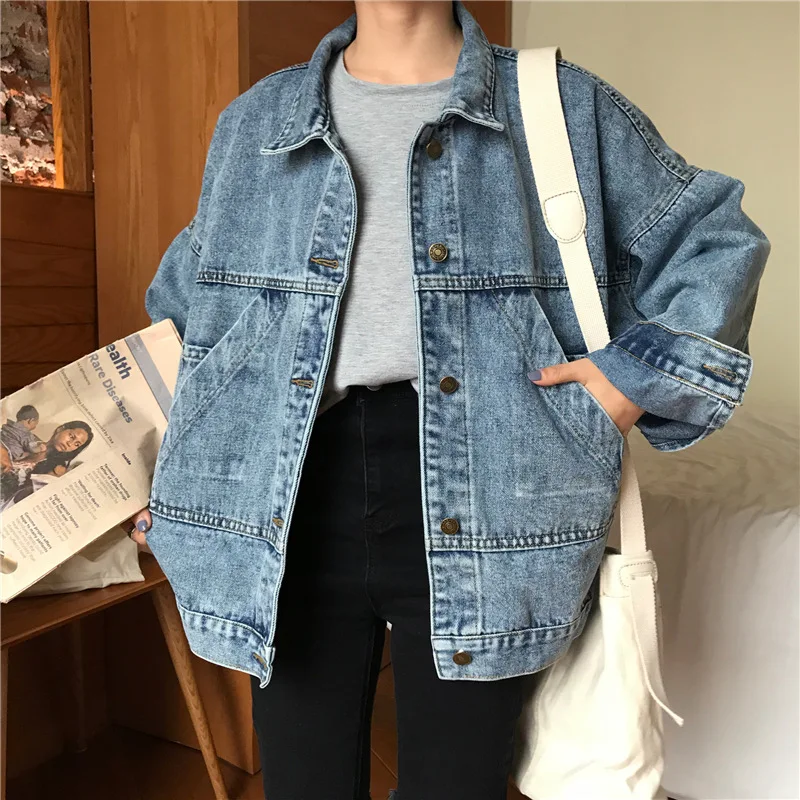 2019 Autumn And Winter New Style BF Loose-Fit Students Korean-style Douyin Hong Flavor Jeans Coat Women's Long-Sleeve Tops
2019 Autumn And Winter New Style BF Loose-Fit Students Korean-style Douyin Hong Flavor Jeans Coat Women's Long-Sleeve Tops