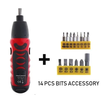 Mini Handheld Battery Electric Screwdriver W/ Accessories Home Repair Power Tool
Mini Handheld Battery Electric Screwdriver W/ Accessories Home Repair Power Tool