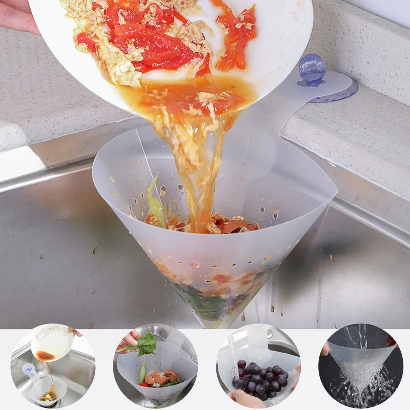 Sink filter Self-standing drain sink kitchen funnel drain basket leftover soup escurridor simple anti-blocking sorting garbage
Sink filter Self-standing drain sink kitchen funnel drain basket leftover soup escurridor simple anti-blocking sorting garbage
