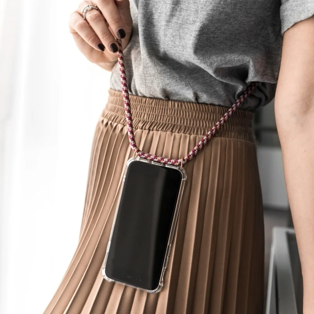 Necklace Lanyard Case For Xiaomi Mi A3 9 SE Note 10 Pro 9T CC9 CC9E Poco X2 F1 6X A2 5X A1 Strap Cord Chain Phone TPU Cover | Мобильные