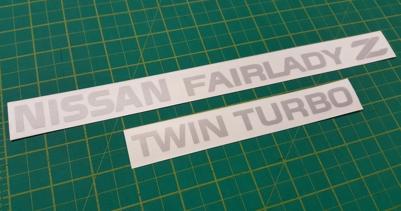 For 2Pcs Nissan FairLady Z Twin Turbo JDM Rear hatch Decals Stickers 300ZX Z32 TT
For 2Pcs Nissan FairLady Z Twin Turbo JDM Rear hatch Decals Stickers 300ZX Z32 TT