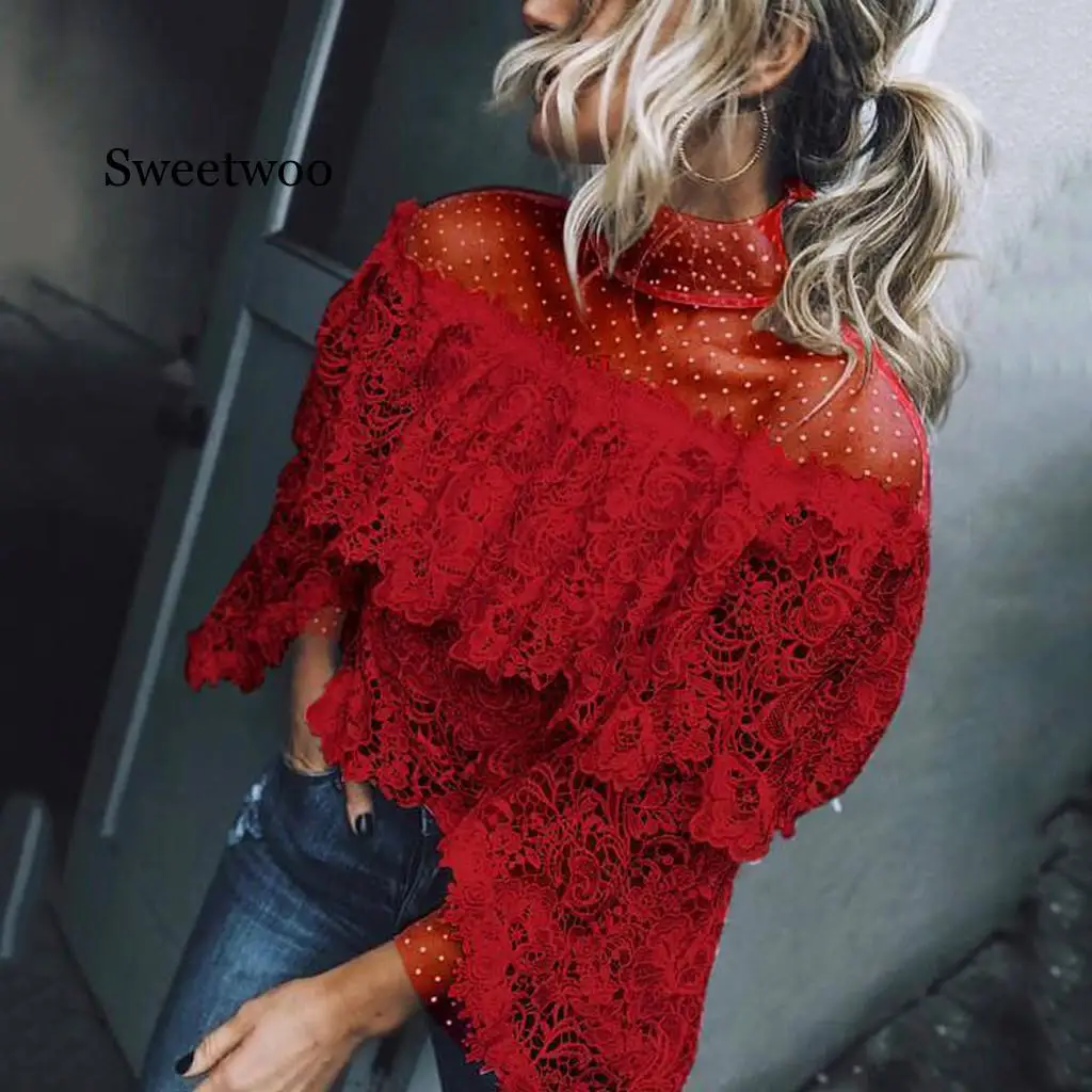 Blouse Womens Spring Summer Sexy Flare Sleeve Printed Point Top Blouse Blusas Mujer De Moda Chemise Femme Womens Tops And Blouse
Blouse Womens Spring Summer Sexy Flare Sleeve Printed Point Top Blouse Blusas Mujer De Moda Chemise Femme Womens Tops And Blouse