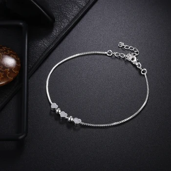 Beautiful Elegant wedding women Heart cute 925 Sterling silver chain Bracelet high quality fashion classic jewelry wholesale
Beautiful Elegant wedding women Heart cute 925 Sterling silver chain Bracelet high quality fashion classic jewelry wholesale