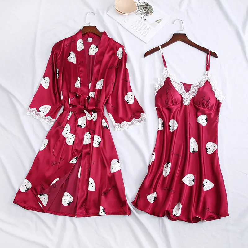 2020 Spring And Summer New Products Model Silk WOMEN'S Cardigan Lace Sling Nightgown Viscose Printed
2020 Spring And Summer New Products Model Silk WOMEN'S Cardigan Lace Sling Nightgown Viscose Printed