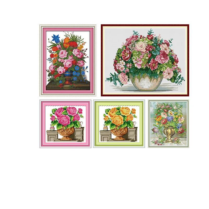 Joy Sunday Rose Vase Printed Cross Stitch Kit 11CT14CT DMS Cross Stitch Pattern Embroider Kit DIY Needlework Set Home Decoration
Joy Sunday Rose Vase Printed Cross Stitch Kit 11CT14CT DMS Cross Stitch Pattern Embroider Kit DIY Needlework Set Home Decoration