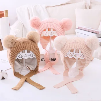 Winter Knitted Warm Baby Hat Cute Double Pompom Infant Baby Boy Girl Cap Ear Protection Hats Kids Children Beanie bonnet enfant
Winter Knitted Warm Baby Hat Cute Double Pompom Infant Baby Boy Girl Cap Ear Protection Hats Kids Children Beanie bonnet enfant