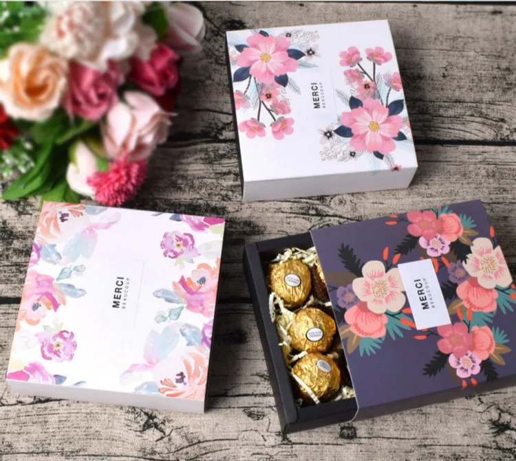 40PCS Drawer Box Paper Packaging Sakura Flowers Chocolate Candy Box Wedding Gift Party Favors Small Gift Boxes Jewelry Cardboard
40PCS Drawer Box Paper Packaging Sakura Flowers Chocolate Candy Box Wedding Gift Party Favors Small Gift Boxes Jewelry Cardboard