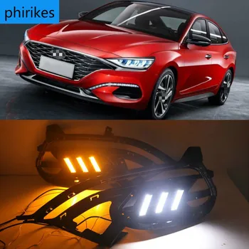 2PCS For Hyundai LAFESTA 2019 DRL LED Daytime Running Light fog lamp Cover DRL with yellow turn signal
2PCS For Hyundai LAFESTA 2019 DRL LED Daytime Running Light fog lamp Cover DRL with yellow turn signal