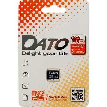Memory card microSDHC UHS-I U1 Dato 16 GB, 40 MB/s, class 10, dttf016guic10, 1 piece
Memory card microSDHC UHS-I U1 Dato 16 GB, 40 MB/s, class 10, dttf016guic10, 1 piece
