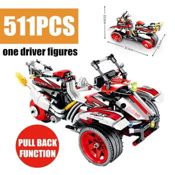 New Technic City Bombardier Pullback Racing Motorcycle Kits Fit Lepinings Technic Building Block Bricks Toys Children Kid Gift
New Technic City Bombardier Pullback Racing Motorcycle Kits Fit Lepinings Technic Building Block Bricks Toys Children Kid Gift