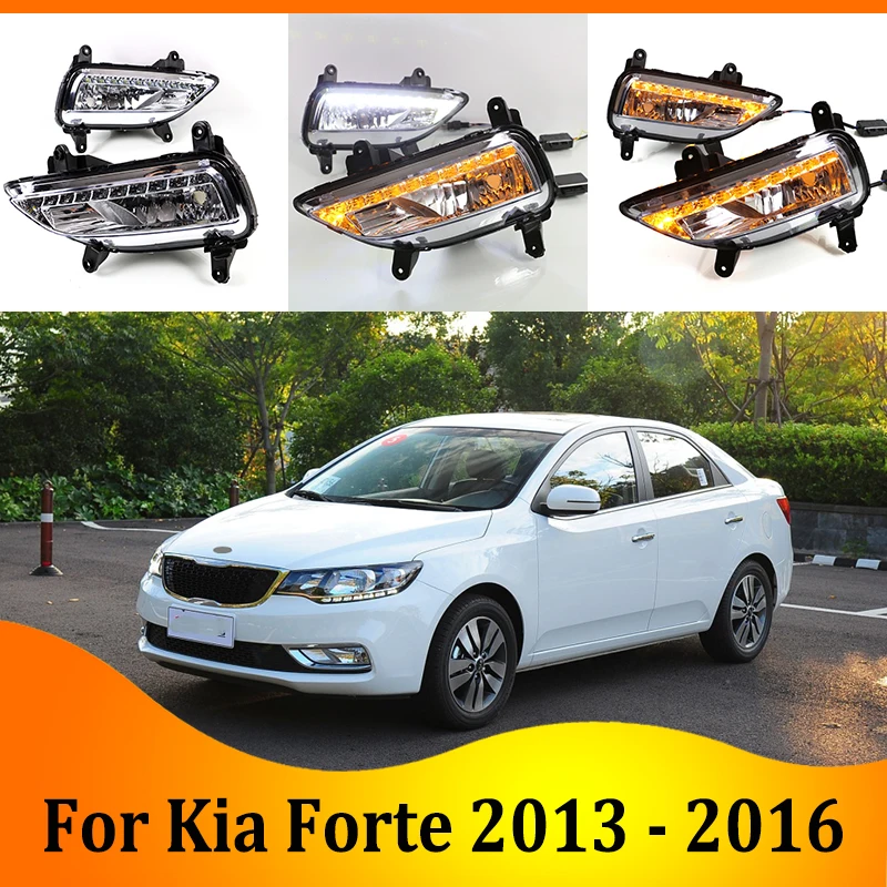 2pcs For Kia Forte 2013-2016 LED Daytime Driving Running Light DRL Car Fog Lamp 6000K White Light Turn Yellow Light
2pcs For Kia Forte 2013-2016 LED Daytime Driving Running Light DRL Car Fog Lamp 6000K White Light Turn Yellow Light
