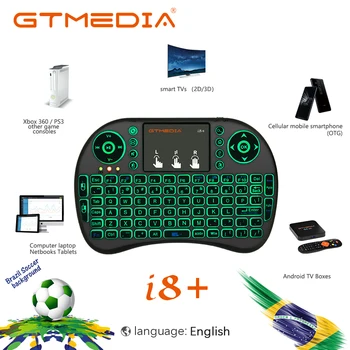 Brazil GTMEDIA i8+ keyboard English Version 2.4GHz Wireless Keyboard Air Mouse With Touchpad Handheld for Android TV BOX Mini PC
Brazil GTMEDIA i8+ keyboard English Version 2.4GHz Wireless Keyboard Air Mouse With Touchpad Handheld for Android TV BOX Mini PC