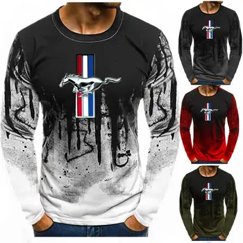 Autumn Long-Sleeve T shirt Men Gradient Color Ford Mustang Print Fitness Tee Shirt Top Casual Hiphop Streetwear tshirt
Autumn Long-Sleeve T shirt Men Gradient Color Ford Mustang Print Fitness Tee Shirt Top Casual Hiphop Streetwear tshirt