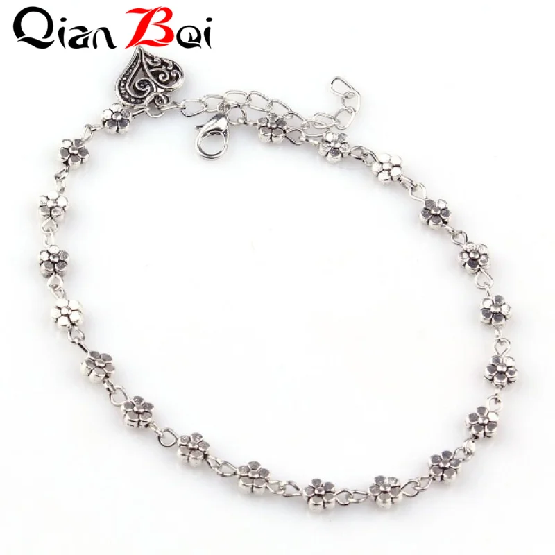 QianBei Hot Sale Anklet Chain Retro Women Love Heart Chain Barefoot Sandal Beach Cute Foot Jewelry
QianBei Hot Sale Anklet Chain Retro Women Love Heart Chain Barefoot Sandal Beach Cute Foot Jewelry