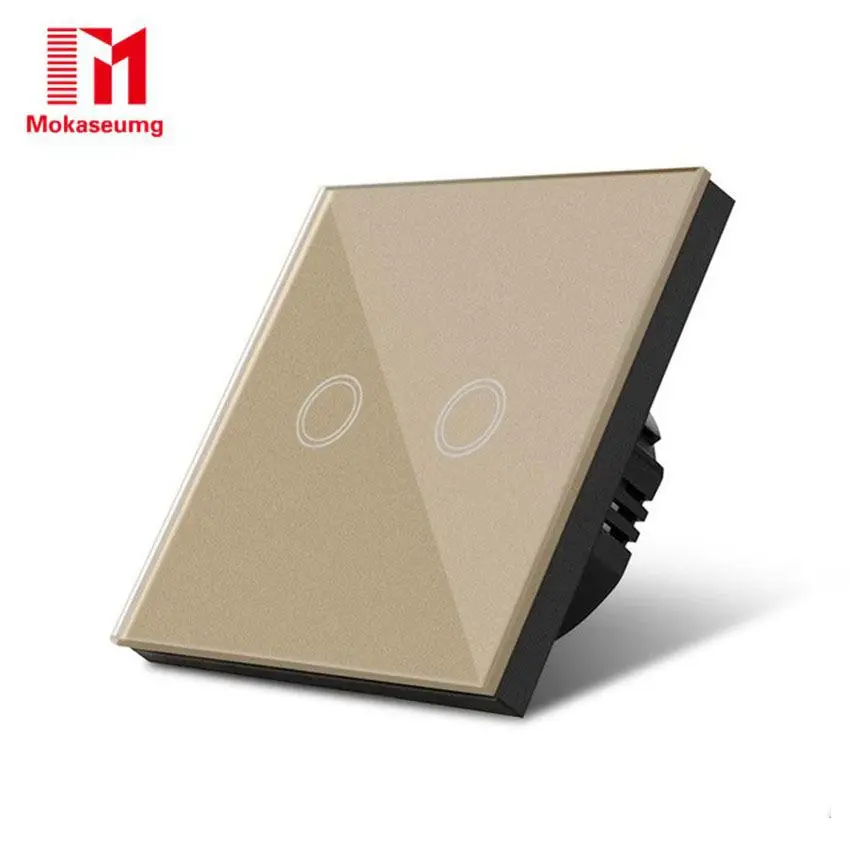 EU/UK Standard SONOFF Touch Switch 2 Gang 1 Way, Crystal Glass Switch Panel, Single FireWire touch sensing wall switch for bulb
EU/UK Standard SONOFF Touch Switch 2 Gang 1 Way, Crystal Glass Switch Panel, Single FireWire touch sensing wall switch for bulb