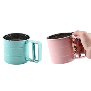 Flour Filter Sieve - Stainless Steel Cup-Shaped Powder Mesh Filters Baking Tool,One-Press Finishing Function
Flour Filter Sieve - Stainless Steel Cup-Shaped Powder Mesh Filters Baking Tool,One-Press Finishing Function