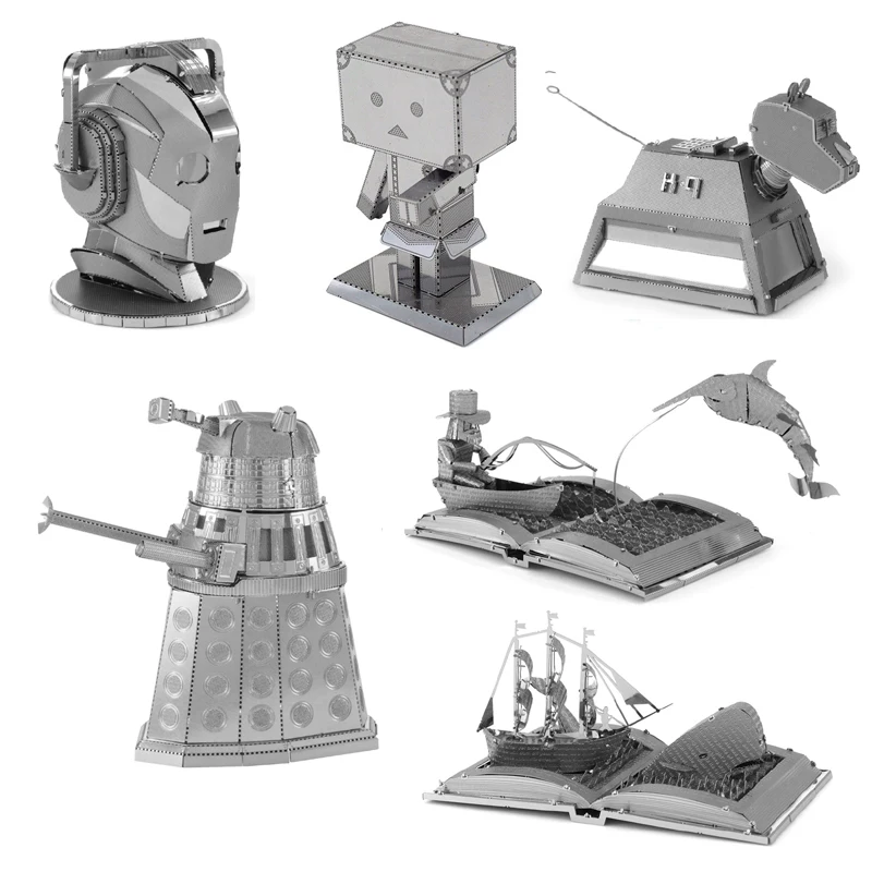 Dalek 3D Metal Puzzle Cyberman Robot dog Book Sculpture Sago Palm Tree model KITS Assemble Jigsaw Puzzle Gift Toys For Children
Dalek 3D Metal Puzzle Cyberman Robot dog Book Sculpture Sago Palm Tree model KITS Assemble Jigsaw Puzzle Gift Toys For Children
