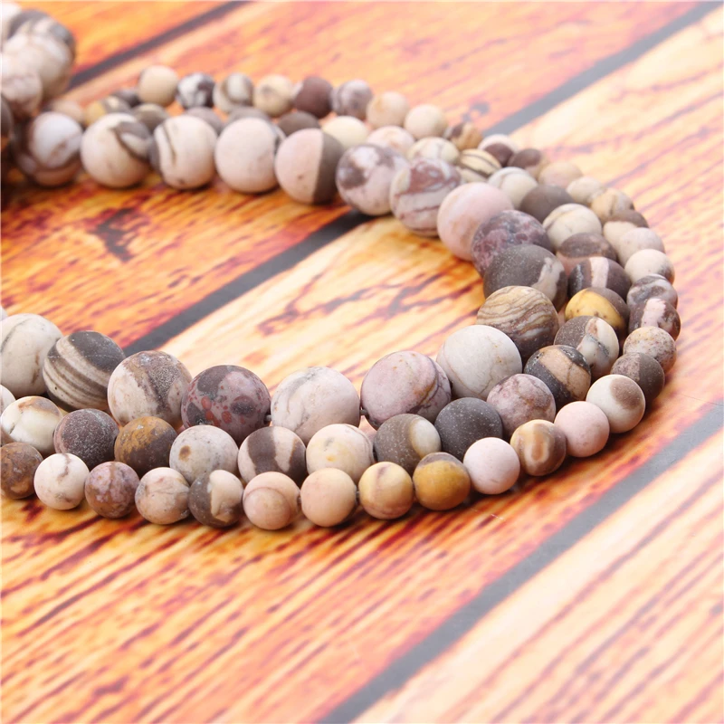 Frosted Australian Zebra Natural Stone Bead Round Loose Spaced Beads 15Inch Strand 4/6/8/10/12mm For Jewelry Making DIY Bracelet
Frosted Australian Zebra Natural Stone Bead Round Loose Spaced Beads 15Inch Strand 4/6/8/10/12mm For Jewelry Making DIY Bracelet