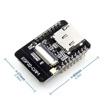 ESP32-CAM WiFi + Bluetooth Module Camera Module Development Board ESP32 with Camera Module OV2640 2MP
ESP32-CAM WiFi + Bluetooth Module Camera Module Development Board ESP32 with Camera Module OV2640 2MP