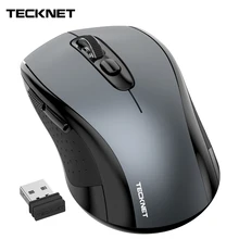 Tecknet 2.0 usb 무선 마우스 컴퓨터 2.4g 무선 수신기 마우스 2000 인치 당 점 10 m 슈퍼 마우스 컴퓨터 무선 pc 노트북(China)